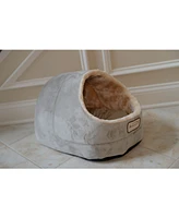 Armarkat Faux Suede Cozy Enclosed Cave Cat Kitten Sleeping Bed, 18"(L) X 12.5"(W) X 11.5"(H), C18HHL/Mh, Sage Green