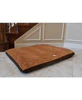 Armarkat M05HKF/Zs-l Large Pet Bed Mat with Poly Fill Cushion in Earth Brown & Mocha - Waterproof Lining, Skid-Free Base, 6 Months Warranty