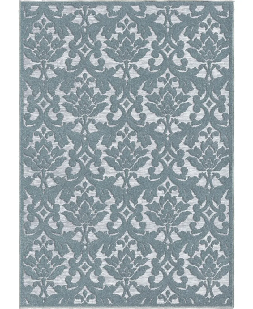 Closeout! Edgewater Living Bourne Devonshire Bluestone 5'2" x 7'6" Outdoor Area Rug