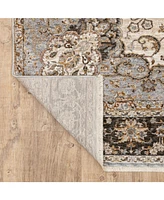 Oriental Weavers Maharaja 660J Ivory and Blue 6'7" x 9'6" Area Rug