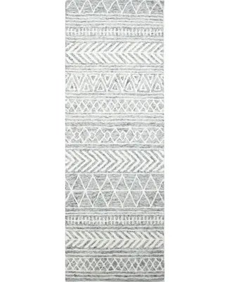 Closeout! Bb Rugs Taron Val-08 Silver 2'6" x 8' Runner Rug