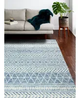 Bb Rugs Taron Val-08 Denim 7'6" x 9'6" Area Rug