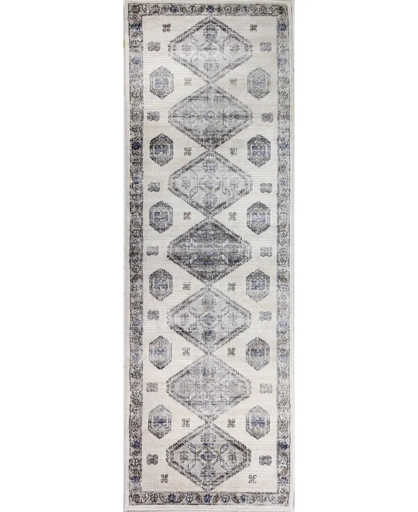 Closeout! Bb Rugs Mesa Mes-03 Ivory 2'6" x 8' Runner Rug