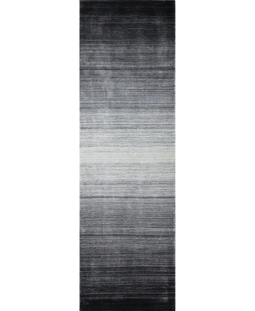 Bb Rugs Land Lnd-01 Gray 2'6" x 8' Runner Rug