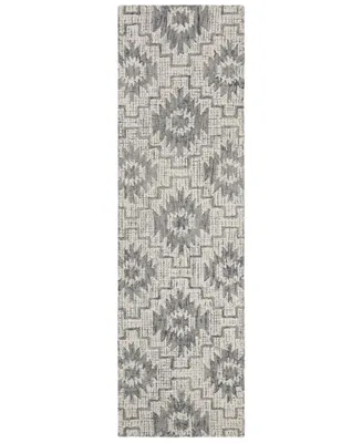 Safavieh Abstract 202 Ivory and Onyx 2'3" x 8' Runner Area Rug