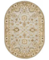 Safavieh Antiquity At856 Mist and Sage 4'6" x 6'6" Oval Area Rug