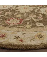 Safavieh Antiquity At853 Olive and Gray 6' x 6' Round Area Rug