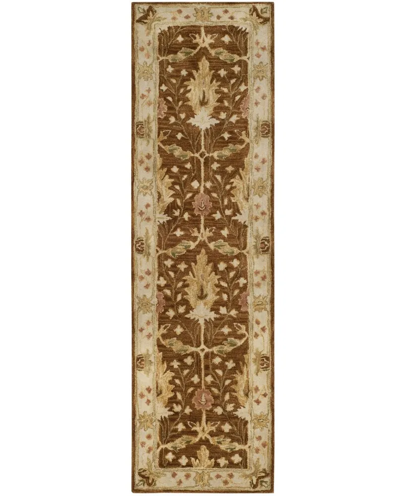 Safavieh Antiquity At840 Brown 2'3" x 8' Runner Area Rug