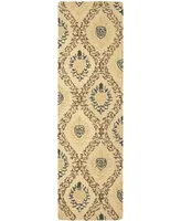 Safavieh Antiquity At460 Gold and Multi 2'3" x 12' Runner Area Rug