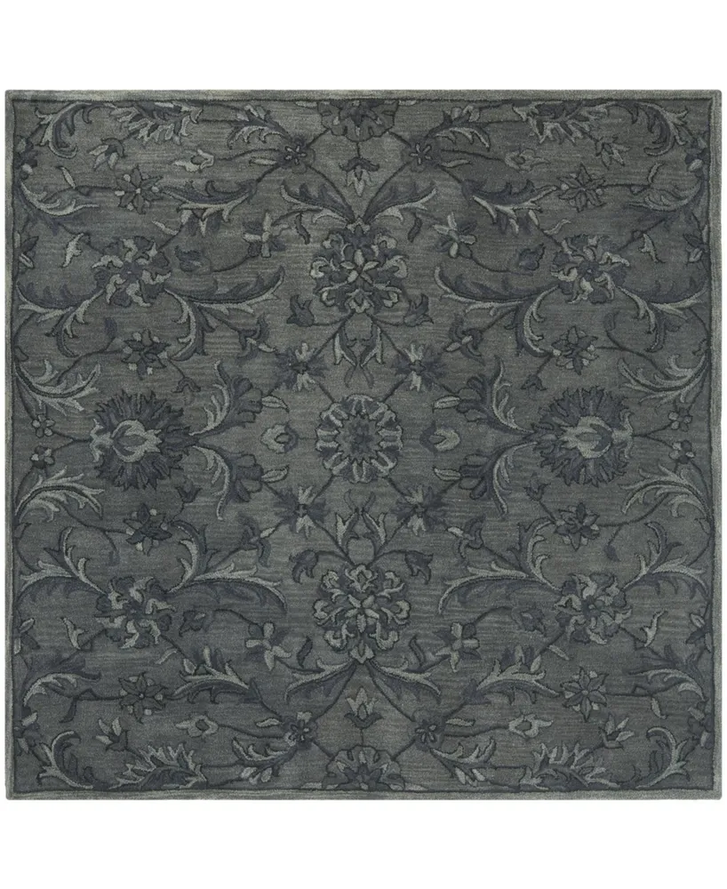 Safavieh Antiquity At824 Gray and Multi 6' x 6' Square Area Rug