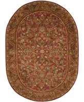 Safavieh Antiquity At52 Red 7'6" x 9'6" Oval Area Rug