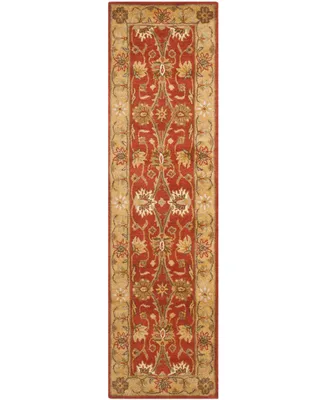 Safavieh Antiquity At249 Rust and Gold 2'3" x 8' Runner Area Rug