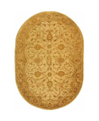 Safavieh Antiquity At17 Ivory and Sage 7'6" x 9'6" Oval Area Rug