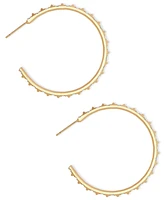 Kendra Scott Medium Pave C-Hoop Earrings, 1.7"