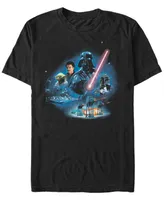 Fifth Sun Men's Star Wars Empire Strikes Back Darth Vader Short Sleeve T-Shirt