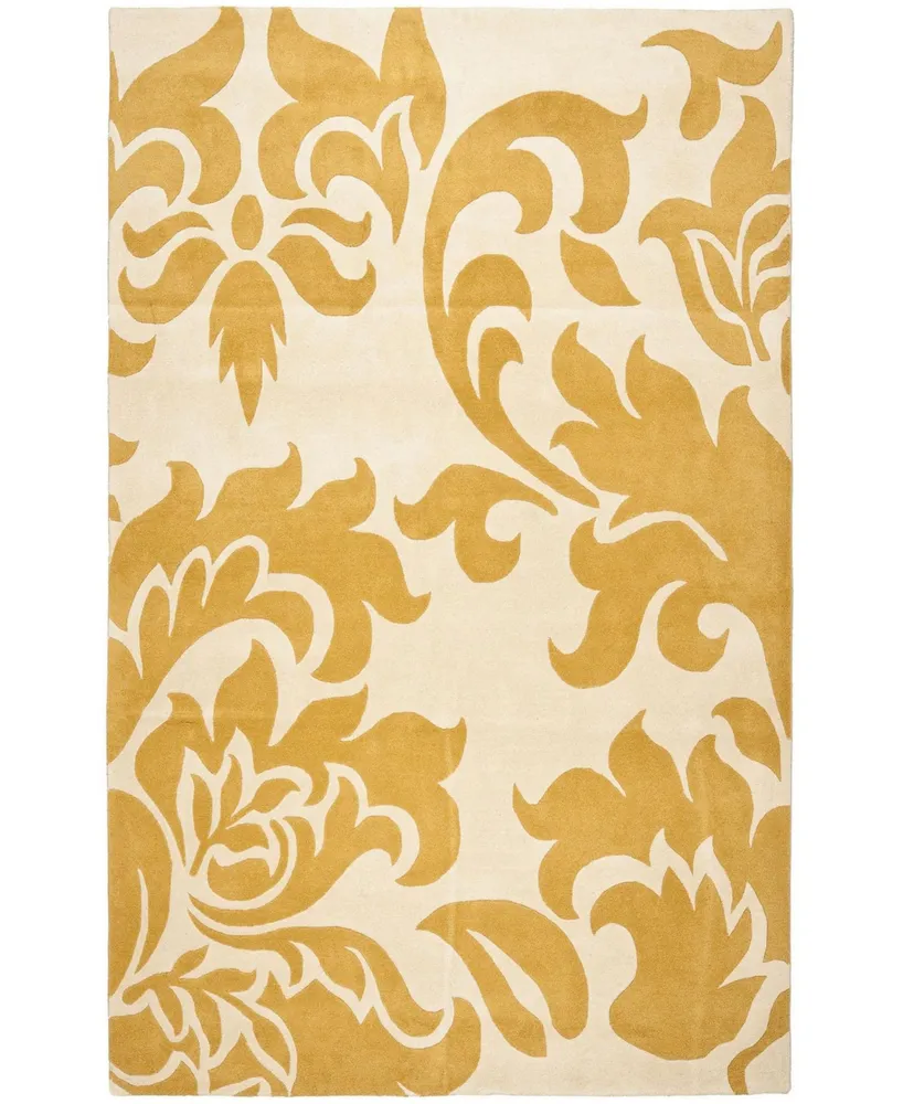 Martha Stewart Collection Barcelona MSR4546B Ivory 4' x 6' Area Rug