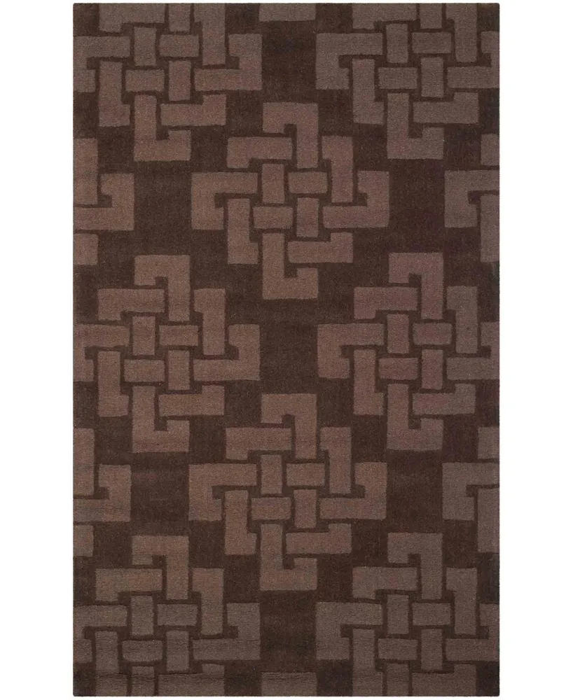 Martha Stewart Collection Knot MSR4950F Chocolate 8' x 10' Area Rug