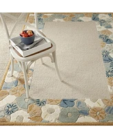 Martha Stewart Collection Poppy Border MSR3629B Multi 9'6" x 13'6" Area Rug