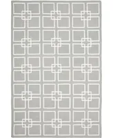 Martha Stewart Collection Square Dance MSR1151C Gray 5' x 8' Area Rug