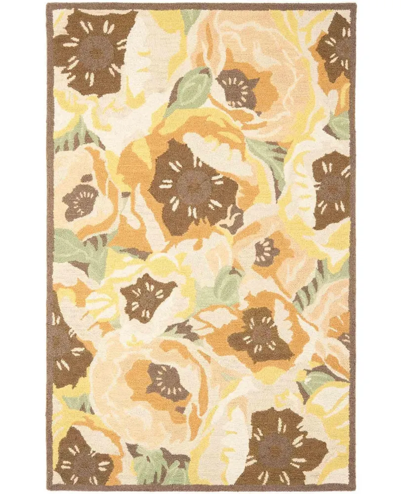 Martha Stewart Collection Poppy MSR4872C Gold 9' x 12' Area Rug