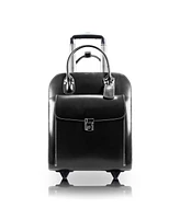 McKlein Uptown Leather Wheeled Laptop Briefcase