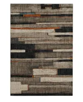 Karastan Elements Compose Charcoal 5'3" x 7'10" Area Rug