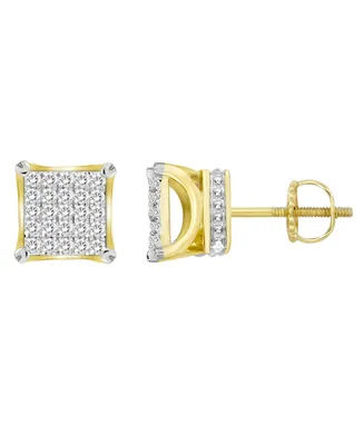 Men's Diamond (1/6 ct. t.w.) Earring Set in 10k Yellow Gold