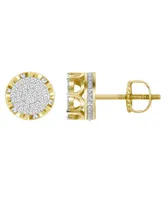 Men's Diamond (1/6 ct.t.w.) Earring Set in 10k Yellow Gold