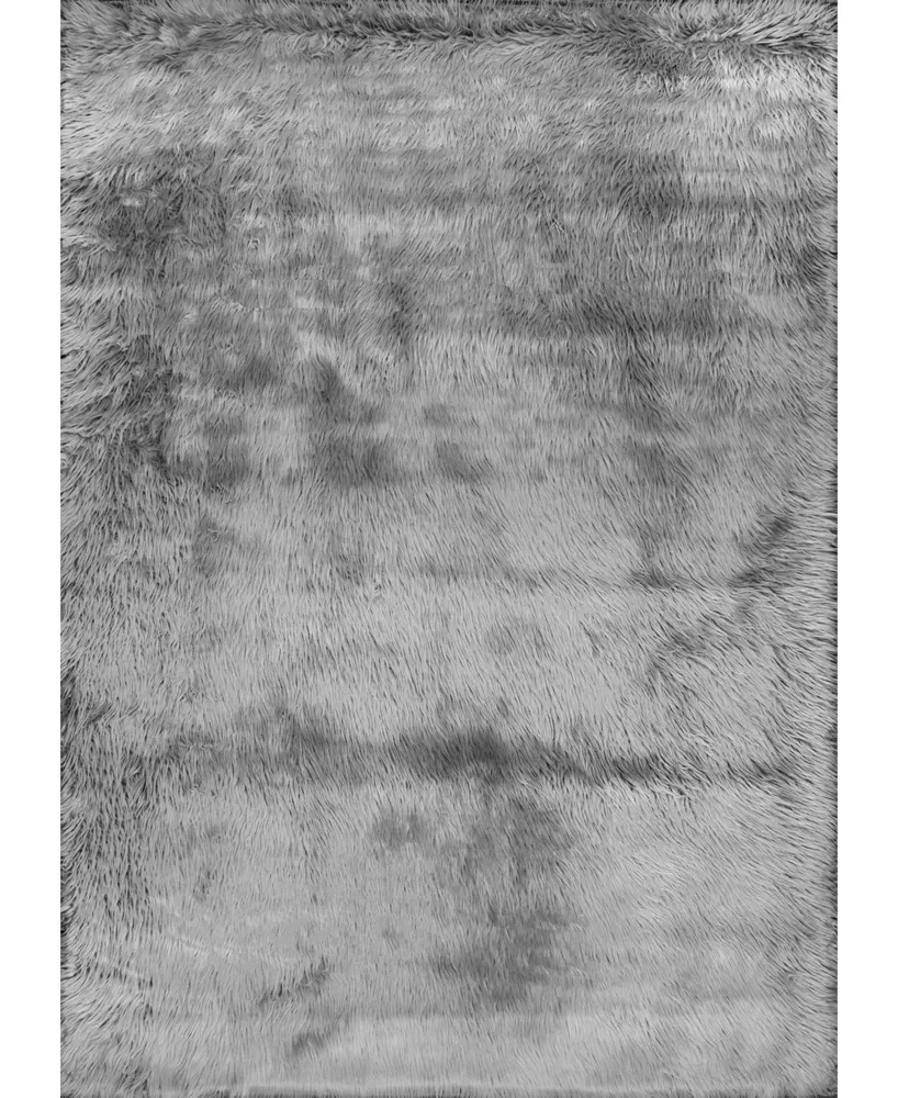 nuLoom Cloud BIBL15B Gray 7'6" x 9'6" Area Rug