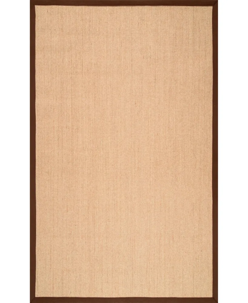 nuLoom Orsay ZHSS01E Brown 2'6" x 8' Runner Rug