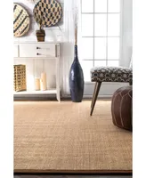 nuLoom Orsay ZHSS01E Brown 4' x 6' Area Rug