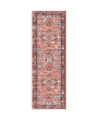 nuLoom Sherita DISA05A Rust 2'6" x 6' Runner Rug