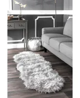 nuLoom Terrell HJFL02C Silver 2' x 6' Runner Rug