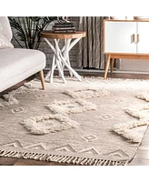 nuLoom Savannah SPMO01B Beige 3' x 5' Area Rug