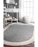 nuLoom Delaine HJFV03A Gray 5' x 8' Outdoor Area Rug