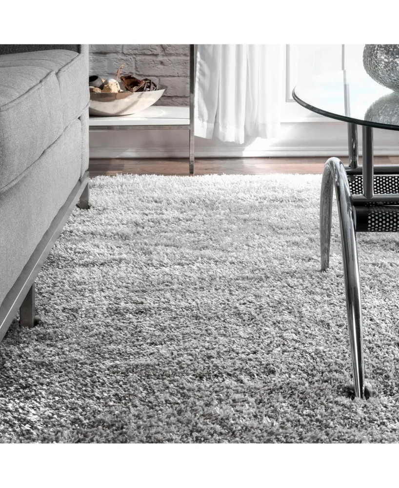 nuLoom Gynel OZAS01B Silver 4' x 6' Area Rug