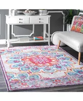 nuLoom Kiyoko RZBD59B Pink 2'8" x 8' Runner Rug