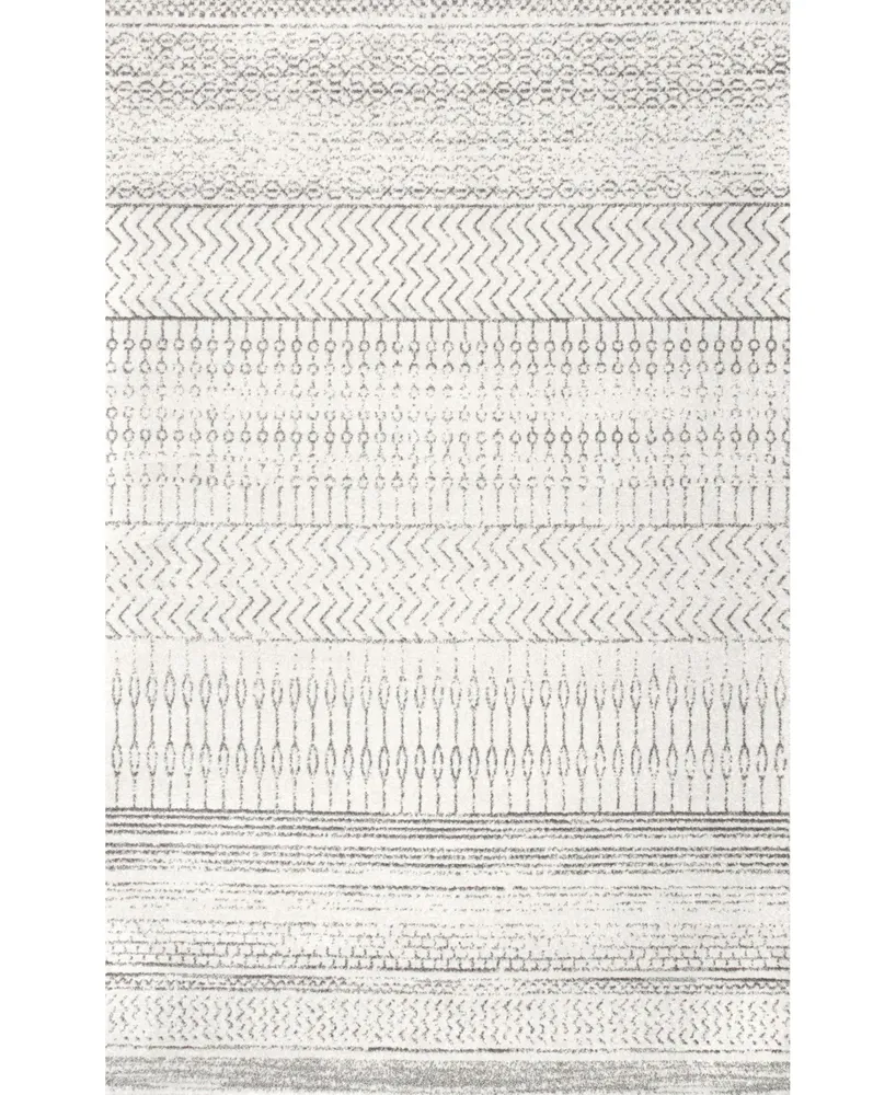 nuLoom Nova RZBD65B Gray 4' x 6' Area Rug