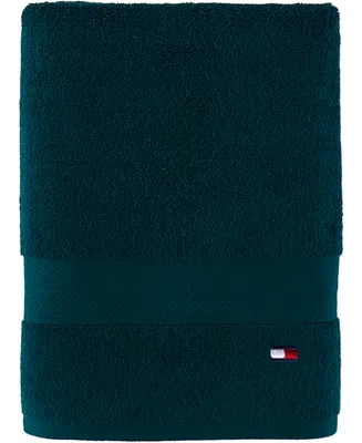 Tommy Hilfiger Modern American Solid Cotton Bath Towel, 30" x 54"