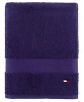 Tommy Hilfiger Modern American Solid Cotton Bath Towel, 30" x 54"