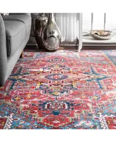 nuLoom Sherita DISA05B Red 2'8" x 8' Runner Rug