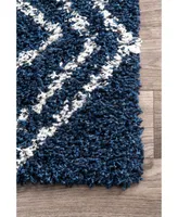 nuLoom Iola OZSG18C Blue 7'10" x 10' Area Rug