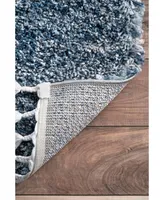 nuLoom Brooke KKEL04C Blue 5'3" x 7'7" Area Rug