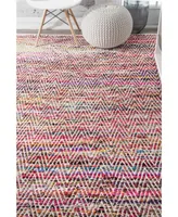 nuLoom Rochell VIAG01A Pink 2'6" x 10' Runner Rug