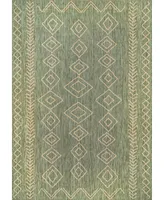 nuLoom Serna OWDN23E Sage 6'3" x 9' Outdoor Area Rug