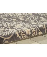 Nourison Home Riviera RI01 Charcoal 2'3" x 8' Runner Rug