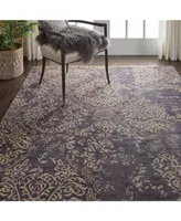 Nourison Home Aldora ALD13 Cobalt 5'6" x 8' Area Rug