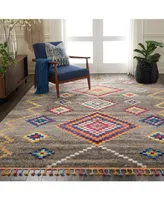 Nourison Home Nomad NMD05 Gray 7'10" x 10'6" Area Rug