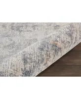 Nourison Home Rustic Textures RUS01 Gray and Beige 7'10" x 10'6" Area Rug