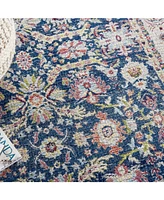 Nourison Home Ankara Global ANR13 Navy and Multi 5'3" x 7'6" Area Rug